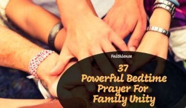 Bedtime Prayer For Family Unity