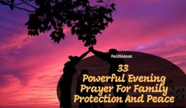 Evening Prayer For Family Protection And Peace