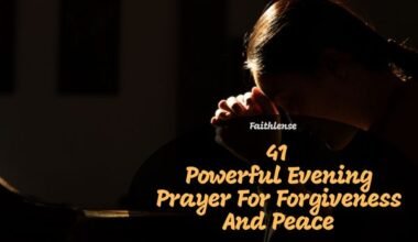 Evening Prayer For Forgiveness And Peace