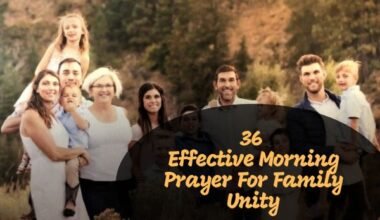 Morning Prayer For Family Unity