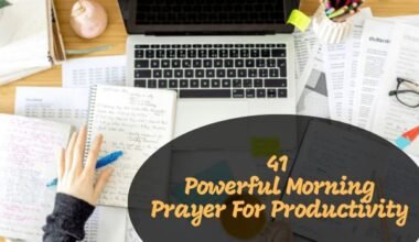 Morning Prayer For Productivity