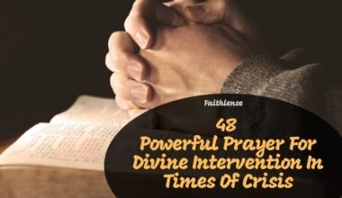 Prayer For Divine Intervention In Times Of Crisis