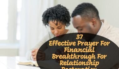 Prayer For Financial Breakthrough For Relationship Restoration