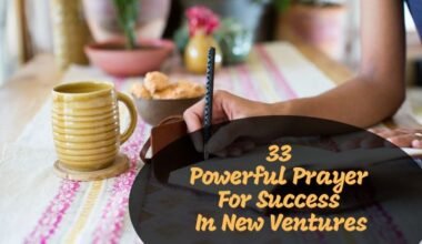 Prayer For Success In New Ventures