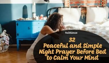 Simple Night Prayer Before Bed to Calm Your Mind