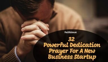 Dedication Prayer For A New Business Startup