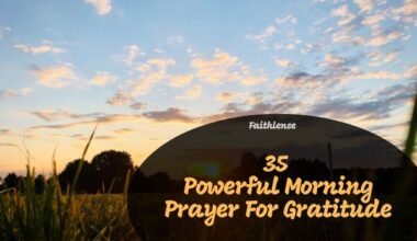 Morning Prayer For Gratitude