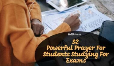 Prayer For Students Studying For Exams