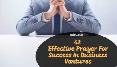 Prayer For Success In Business Ventures