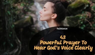 Prayer To Hear God's Voice Clearly