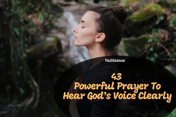 Prayer To Hear God's Voice Clearly