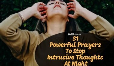 Prayers To Stop Intrusive Thoughts At Night