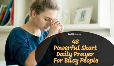 Short Daily Prayer For Busy People