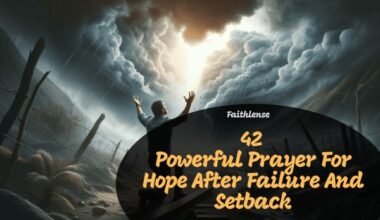 Prayer For Hope After Failure And Setback